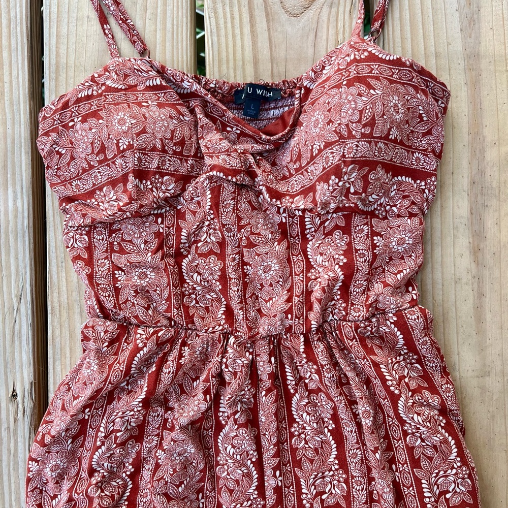 Red Paisley Jumpsuit